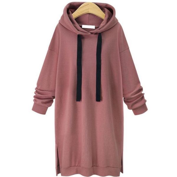and autumn casual dresses winter hooded long sleeve sweater women's coat medium length, Black;gray
and autumn casual dresses winter hooded long sleeve sweater women's coat medium length, Black;gray
