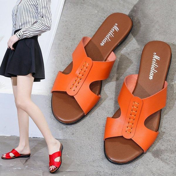 slippers women's sandals 2021 summer flat-heeled open toe comfortable mom soft bottom a748, Black
slippers women's sandals 2021 summer flat-heeled open toe comfortable mom soft bottom a748, Black
