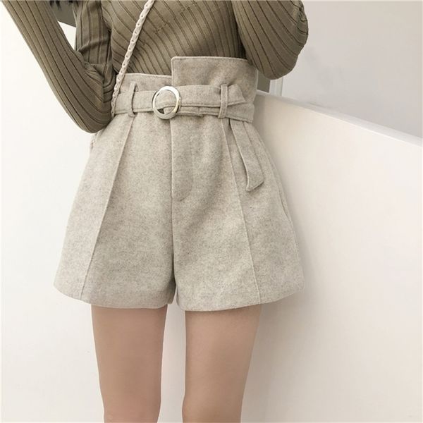 woolen belt warm women autumn winter thicken fashion high waist a-line wide leg boots shorts girls elegant short trousers, White;black
woolen belt warm women autumn winter thicken fashion high waist a-line wide leg boots shorts girls elegant short trousers, White;black