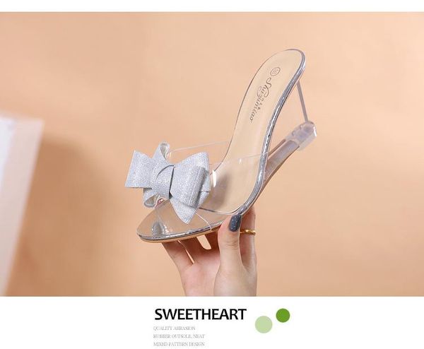 wowknot wedges women shoes slope heel sandals female summer 2021 crystal transparent high-heeled water slippers, Black
wowknot wedges women shoes slope heel sandals female summer 2021 crystal transparent high-heeled water slippers, Black