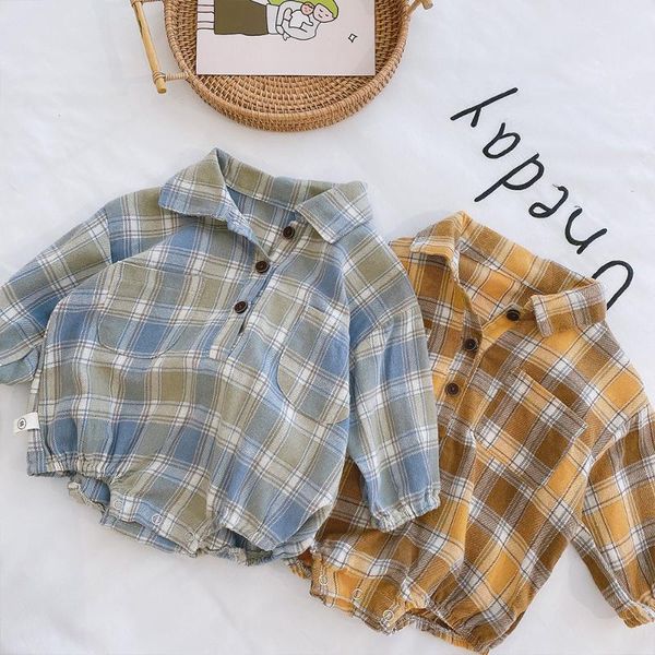 jumpsuits wlg boys girls romper baby clothes spring fall yellow blue plaid long sleeve rompers toddler fashion all match
jumpsuits wlg boys girls romper baby clothes spring fall yellow blue plaid long sleeve rompers toddler fashion all match