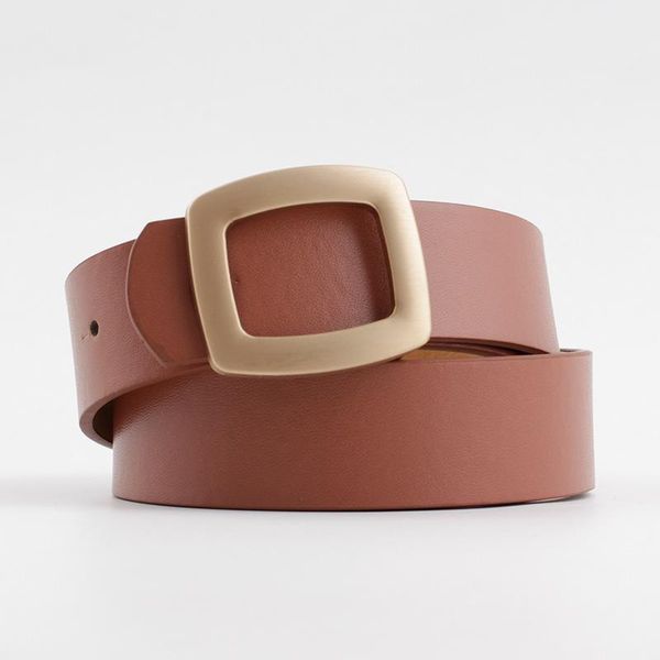 belts 2021 wide leather waist strap belt women black white pink gold square pin metal buckle female for jeans, Black;brown
belts 2021 wide leather waist strap belt women black white pink gold square pin metal buckle female for jeans, Black;brown