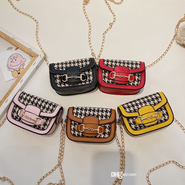 children designer purse 2021 autumn winter houndstooth kids case mini saddle bag little girl chain crossbody bags zero wallet f788, White
children designer purse 2021 autumn winter houndstooth kids case mini saddle bag little girl chain crossbody bags zero wallet f788, White