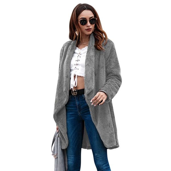 women's trench coats 2021 women long coat autumn winter fashion cardigans for fleece warm overcoat gray, Tan;black
women's trench coats 2021 women long coat autumn winter fashion cardigans for fleece warm overcoat gray, Tan;black