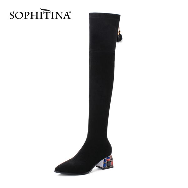 sophitina stylish women boots pointed toe unique gem decoration over-the-knee boots winter warm black shoes women so614 210513
sophitina stylish women boots pointed toe unique gem decoration over-the-knee boots winter warm black shoes women so614 210513