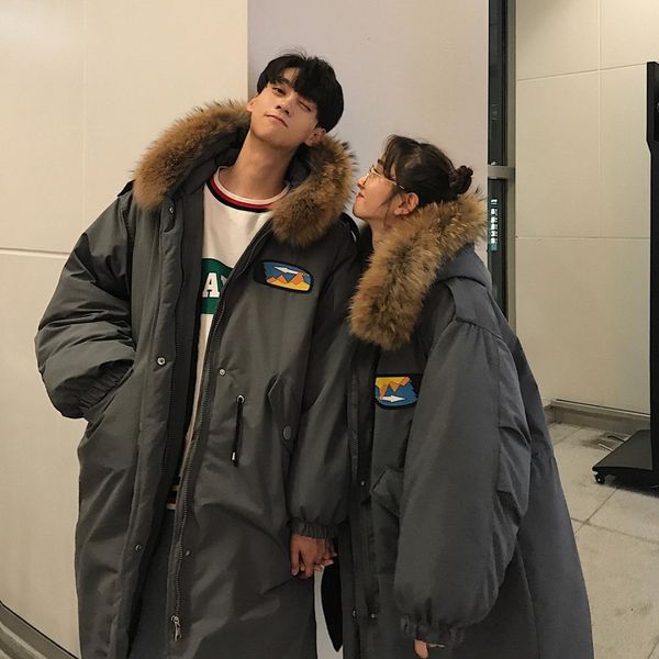 winter mannen mode afdrukken parka bontkraag dikker welen katoen gewatteerde lovers kleding losse casual jas maat s-2xl, Black
winter mannen mode afdrukken parka bontkraag dikker welen katoen gewatteerde lovers kleding losse casual jas maat s-2xl, Black
