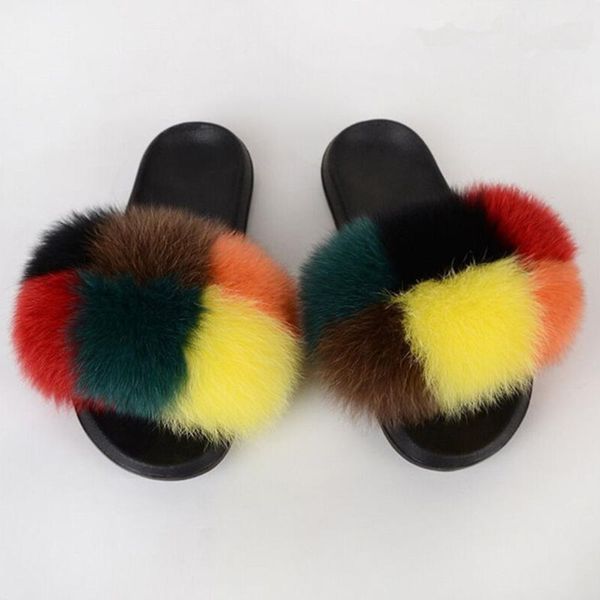 fashion women real fur slides slippers summer sandals flip flops casual vogue plush shoes, Black
fashion women real fur slides slippers summer sandals flip flops casual vogue plush shoes, Black