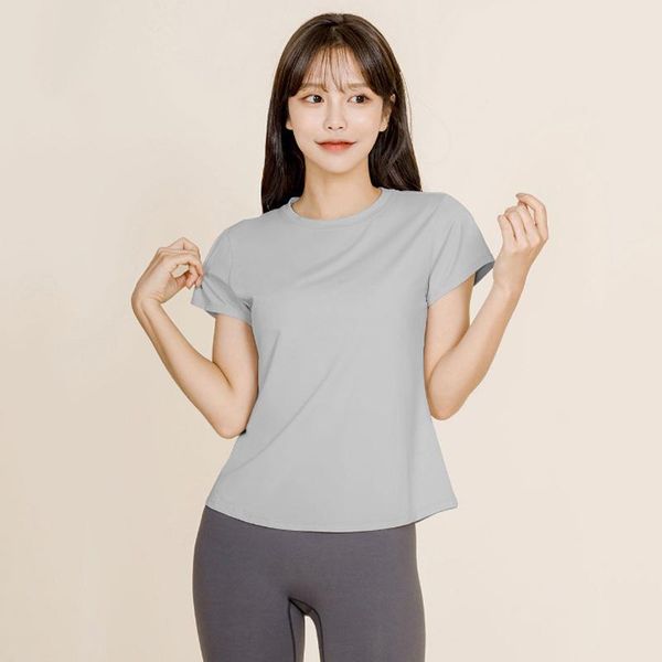 short sleeve running yoga pure color fitness t-shirts outdoor clothes women sports jerseys, Black;blue
short sleeve running yoga pure color fitness t-shirts outdoor clothes women sports jerseys, Black;blue