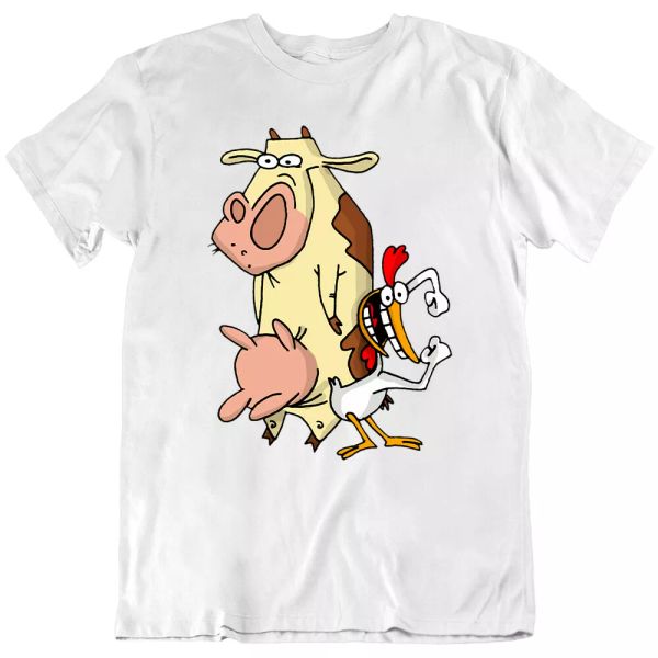 cow chicken animals tee cartoon super cow funny animation tv t-shirts gift new, White;black
cow chicken animals tee cartoon super cow funny animation tv t-shirts gift new, White;black