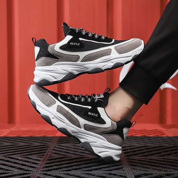 dress shoes men sneakers breathable lace up mesh fashion casual no-slip vulcanize tenis masculino 60y5, Black
dress shoes men sneakers breathable lace up mesh fashion casual no-slip vulcanize tenis masculino 60y5, Black