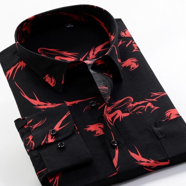 classic print men's trendy fashion large size loose shirt 2021 spring brand youth business casual long-sleeved shirts, White;black
classic print men's trendy fashion large size loose shirt 2021 spring brand youth business casual long-sleeved shirts, White;black