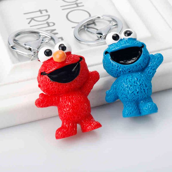 sesame street elmo and cookie monster keychain cartoon doll key rings car backpack keyholder cute key buckle, Silver
sesame street elmo and cookie monster keychain cartoon doll key rings car backpack keyholder cute key buckle, Silver