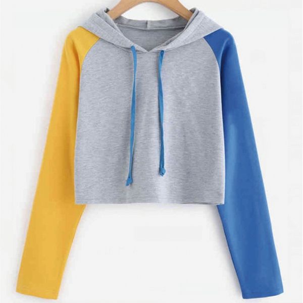 qrwr 2021 autumn women hoodies long sleeve color blo patchwork sweatshirt women fashion korean style short pullover hoodies, Black;pink
qrwr 2021 autumn women hoodies long sleeve color blo patchwork sweatshirt women fashion korean style short pullover hoodies, Black;pink