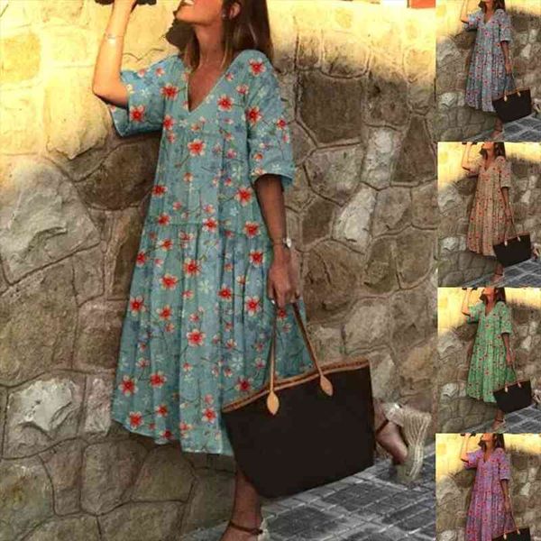 boho v neck half women dresses sleeve floral print large hem beach party midi dress vestidos de fiesta elegant, Black;gray
boho v neck half women dresses sleeve floral print large hem beach party midi dress vestidos de fiesta elegant, Black;gray