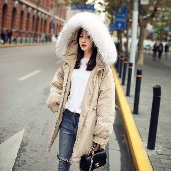 women's down & parkas winter short hooded warm white duck coat style large wool collar thickened lady coats fashion women jackets, Black
women's down & parkas winter short hooded warm white duck coat style large wool collar thickened lady coats fashion women jackets, Black