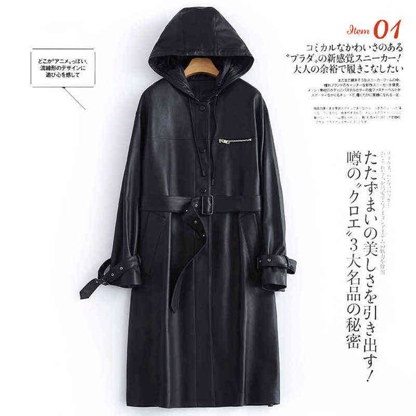 lautaro autumn black long leather trench coat for women with hood long sleeve belt spring waterproof pu leather raincoat 211118
lautaro autumn black long leather trench coat for women with hood long sleeve belt spring waterproof pu leather raincoat 211118