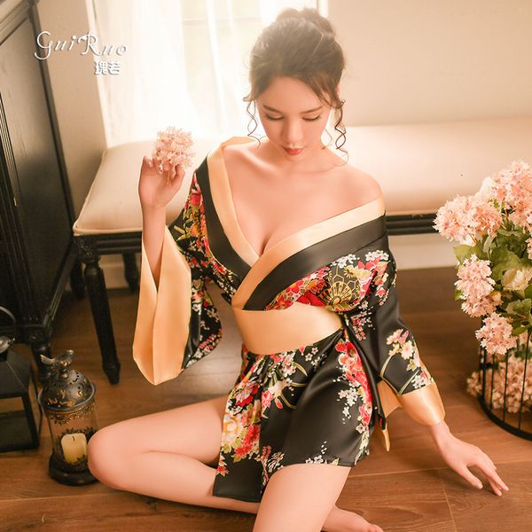Temptation Guiruo Underwear Uniform Deep v Print Sexy Role Play Japanese Kimono Suit 207, White;black
Temptation Guiruo Underwear Uniform Deep v Print Sexy Role Play Japanese Kimono Suit 207, White;black