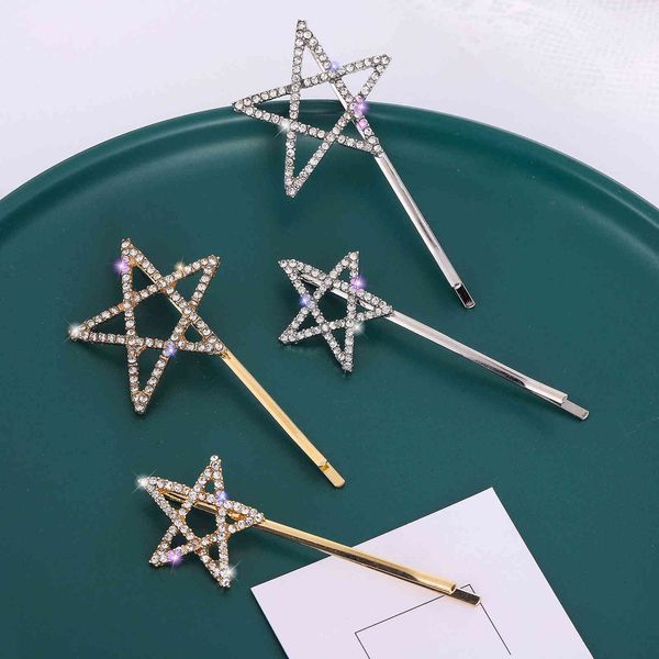 water drill hairpin fashion exquisite size five pointed star suit hairpin net red hairpin accessories, Golden;silver
water drill hairpin fashion exquisite size five pointed star suit hairpin net red hairpin accessories, Golden;silver