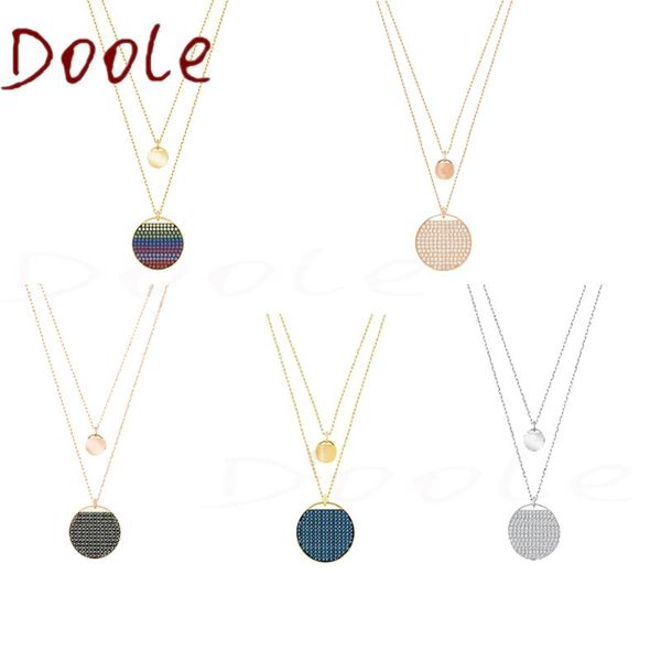 fashion jewelry strap multi-level gradient color crystal multicolor racket round necklace lady pendant necklaces, Silver
fashion jewelry strap multi-level gradient color crystal multicolor racket round necklace lady pendant necklaces, Silver