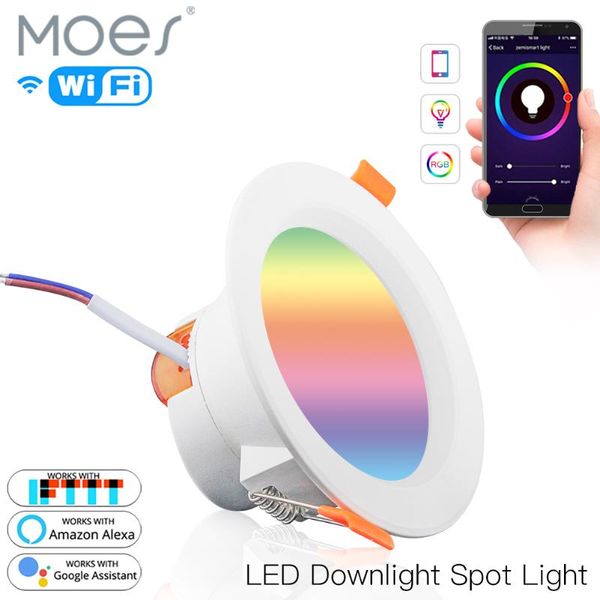smart home control wifi led downlight dimming round spot light 7w rgb color changing 2700k-6500k warm cool work with alexa google
smart home control wifi led downlight dimming round spot light 7w rgb color changing 2700k-6500k warm cool work with alexa google