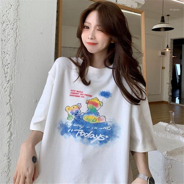 women's t-shirt american style retro europe and america hiphop short sleeve loose korean ins trendy harajuku bf half, White
women's t-shirt american style retro europe and america hiphop short sleeve loose korean ins trendy harajuku bf half, White