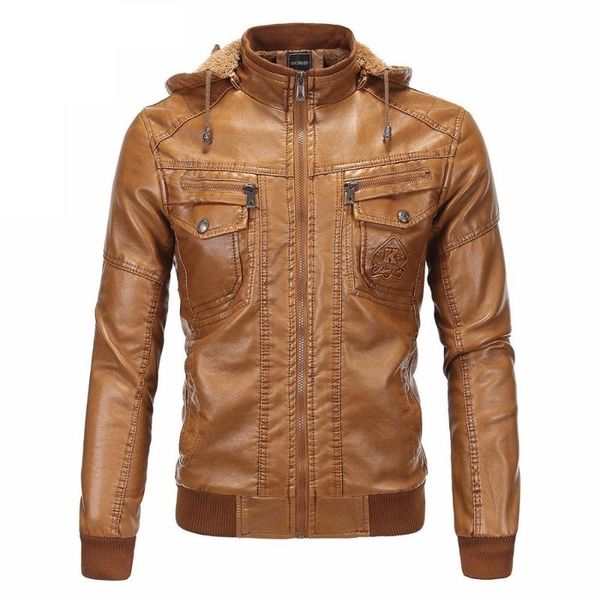 men's fur & faux fashion mens vintage thickening pu leather jacket men motorcycle autumn winter designer male slim fit warm coa, Black
men's fur & faux fashion mens vintage thickening pu leather jacket men motorcycle autumn winter designer male slim fit warm coa, Black