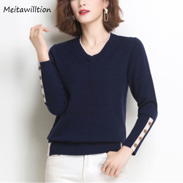 women's sweaters autumn winter knitted sweater elegant v-neck loose office pullover casual solid long sleeve button jumper ky3m, White;black
women's sweaters autumn winter knitted sweater elegant v-neck loose office pullover casual solid long sleeve button jumper ky3m, White;black