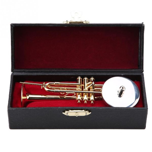 decorative objects & figurines crafts miniature trumpet with stand and case gold plated instrument model musical ornaments home deco
decorative objects & figurines crafts miniature trumpet with stand and case gold plated instrument model musical ornaments home deco