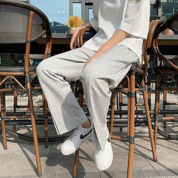 men's pants wide-leg fashion black gray split fork casual trousers male streetwear 2021 korean loose straight joggers sweatpants
men's pants wide-leg fashion black gray split fork casual trousers male streetwear 2021 korean loose straight joggers sweatpants