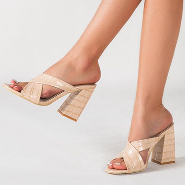 slippers karin dropship large size 43 square high heels women shoes summer sandal mules woman, Black
slippers karin dropship large size 43 square high heels women shoes summer sandal mules woman, Black