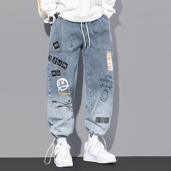 men's jeans fashion men cargo pants hip hop trend streetwear jogging elastic waist clothing trousers -40, Blue
men's jeans fashion men cargo pants hip hop trend streetwear jogging elastic waist clothing trousers -40, Blue