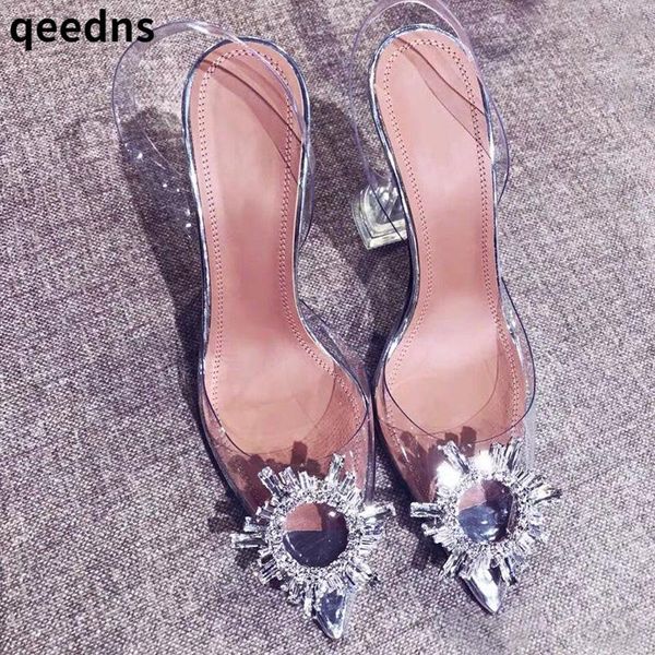 sandals lady shoes high heels women's summer 2021 rhinestone pointy pvc heel sandals., Black
sandals lady shoes high heels women's summer 2021 rhinestone pointy pvc heel sandals., Black