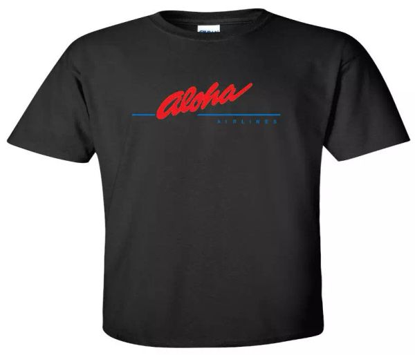 Aloha Airlines Vintage Logo Shirt Hawaiian Airline Black Cotton T-Shirt, White;black
Aloha Airlines Vintage Logo Shirt Hawaiian Airline Black Cotton T-Shirt, White;black