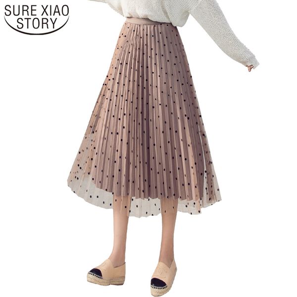 velvet lining tulle skirts women spring polka dot female high waist pleated midi long skirt can wear two side 3645 50 210417, Black
velvet lining tulle skirts women spring polka dot female high waist pleated midi long skirt can wear two side 3645 50 210417, Black