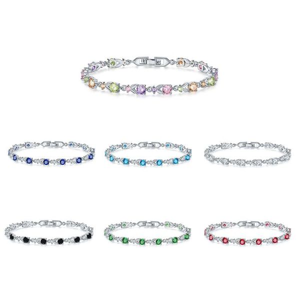 charm bracelets nurmwung luxury micro inlaid multicolor crystal for women trendy exquisite female bridal wedding jewelry, Golden;silver
charm bracelets nurmwung luxury micro inlaid multicolor crystal for women trendy exquisite female bridal wedding jewelry, Golden;silver