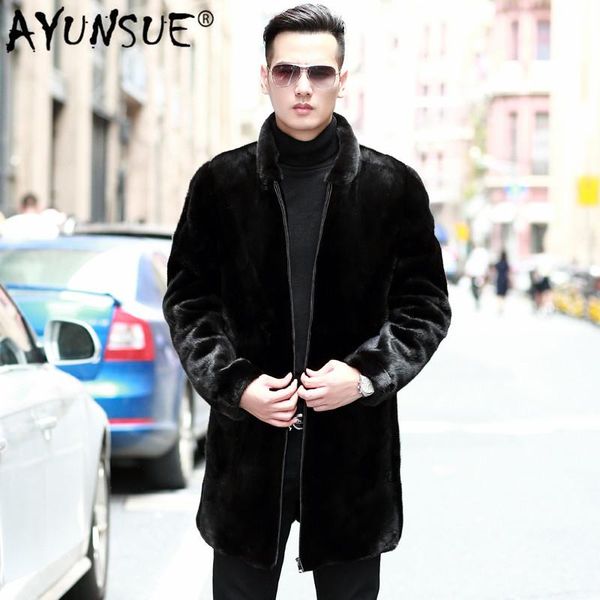 men's leather & faux ayunsue 2021 mens mink coat winter jacket men natural fur jackets plus size real warm coats m168 kj3307, Black
men's leather & faux ayunsue 2021 mens mink coat winter jacket men natural fur jackets plus size real warm coats m168 kj3307, Black