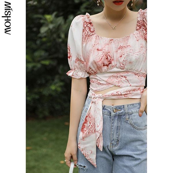 women's blouses & shirts mishow chiffon shirt 2021 summer style waist tie ink painting puff sleevehollow blouse female trend mxa24x002, White
women's blouses & shirts mishow chiffon shirt 2021 summer style waist tie ink painting puff sleevehollow blouse female trend mxa24x002, White