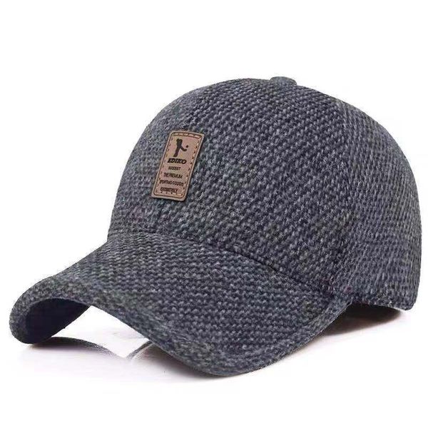 male middle-aged and people winter c proof hat thickened baseball casual tweed dad hat old people's cap ear protection, Blue;gray
male middle-aged and people winter c proof hat thickened baseball casual tweed dad hat old people's cap ear protection, Blue;gray