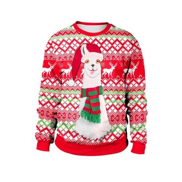 men's men women alpaca reindeer holiday sweater pullover cute ugly christmas sweaters jumpers 3d printed funny xmas sweatshirt1 qqb1, White;black
men's men women alpaca reindeer holiday sweater pullover cute ugly christmas sweaters jumpers 3d printed funny xmas sweatshirt1 qqb1, White;black