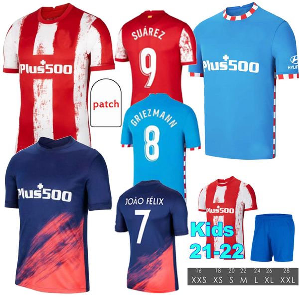 21/22 Atletico Soccer Jerseys de Madrid GRIEZMANN JOO FéLIX 2021 2022 Suarez CORREA KOKE Dembélé Carrasco M.LLORENTE LEMAR DEMBELE Men Kids, Black;yellow
21/22 Atletico Soccer Jerseys de Madrid GRIEZMANN JOO FéLIX 2021 2022 Suarez CORREA KOKE Dembélé Carrasco M.LLORENTE LEMAR DEMBELE Men Kids, Black;yellow