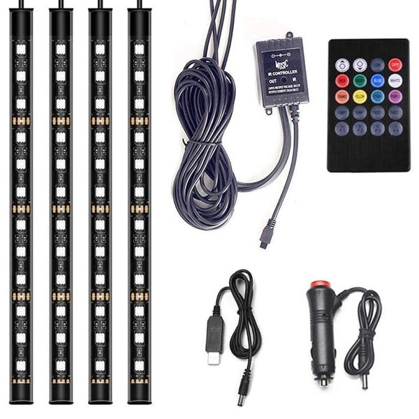 car interior light bar two power supplies 48 led 8-color remote control strip with sound sensor interior&external lights
car interior light bar two power supplies 48 led 8-color remote control strip with sound sensor interior&external lights
