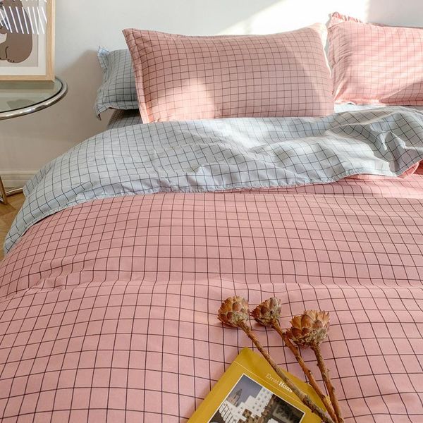 bedding sets home textile nordic 3/4pcs set pink square lattice pattern aloe cotton twin breathable comfort oceania
bedding sets home textile nordic 3/4pcs set pink square lattice pattern aloe cotton twin breathable comfort oceania