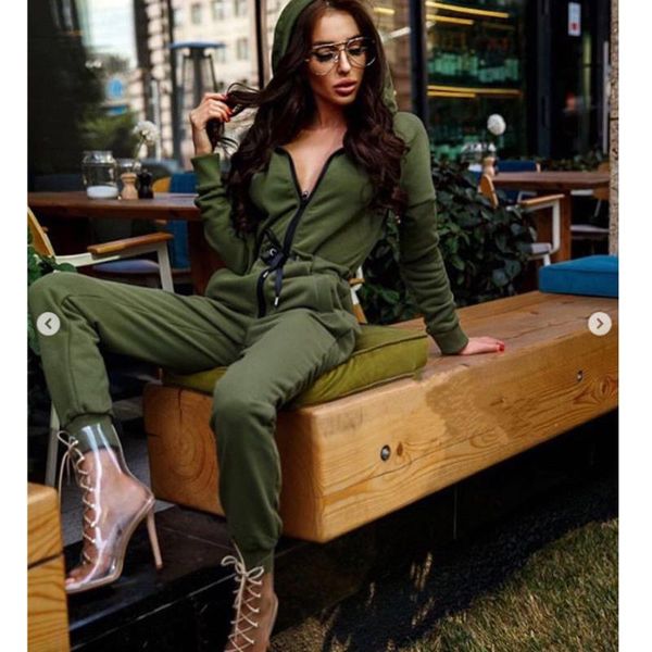 women's jumpsuits & rompers spring fashion women casual hooded zipper jumpsuit female solid color long sleeve streetwear drawstring jog, Black;white
women's jumpsuits & rompers spring fashion women casual hooded zipper jumpsuit female solid color long sleeve streetwear drawstring jog, Black;white