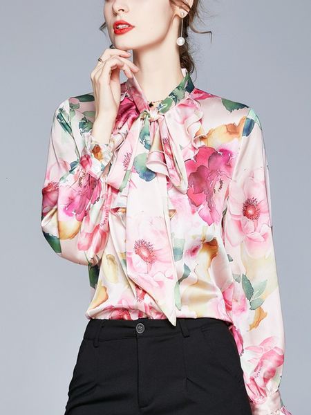 women's knits & tees runway designers spring women long sleeve floral print blouse luxury brand shirts vintage blouses blusa, White
women's knits & tees runway designers spring women long sleeve floral print blouse luxury brand shirts vintage blouses blusa, White