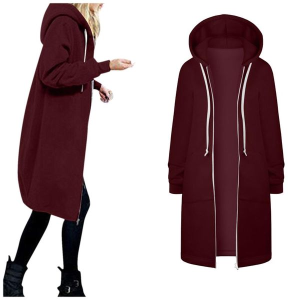 women's hoodies & sweatshirts women warm zipper open sweatshirt long coat outwear cardigan sleeve pockets outerwear 2021, Black
women's hoodies & sweatshirts women warm zipper open sweatshirt long coat outwear cardigan sleeve pockets outerwear 2021, Black