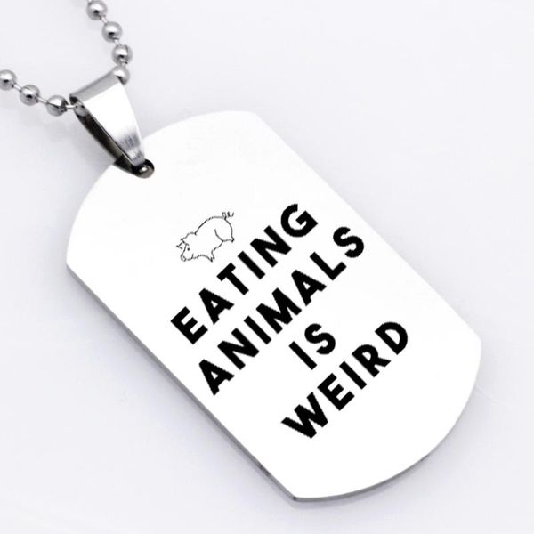 earrings & necklace eating animals is weird letter keychain funny vegetarian jewelry gift for accept drop yp6192, Silver
earrings & necklace eating animals is weird letter keychain funny vegetarian jewelry gift for accept drop yp6192, Silver
