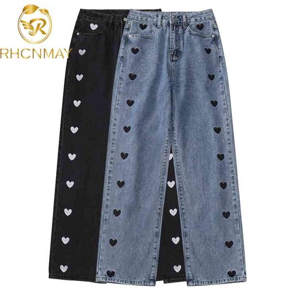 wide leg jeans women love printing vintage harajuku loose casual denim pants spring street high waist woman trousers 210506, Blue
wide leg jeans women love printing vintage harajuku loose casual denim pants spring street high waist woman trousers 210506, Blue