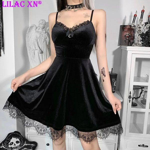 casual dresses goth black lace trim bodycon mini for women vintage bow moon v neck backless corset party dress summer, Black;gray
casual dresses goth black lace trim bodycon mini for women vintage bow moon v neck backless corset party dress summer, Black;gray