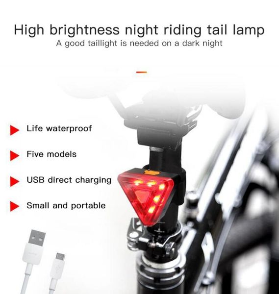 waterproof bike rear light 5modes triangle bicycle tail lamp usb rechargeable night cycling safety warning accessories lights
waterproof bike rear light 5modes triangle bicycle tail lamp usb rechargeable night cycling safety warning accessories lights