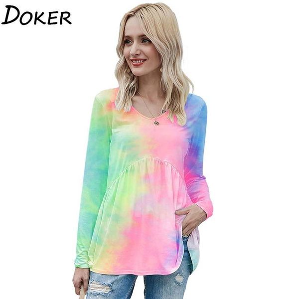 women's t-shirt 2021 autumn winter tie dye harajuku long sleeve t shirt for women v-neck plus size fashions vintage tee femme, White
women's t-shirt 2021 autumn winter tie dye harajuku long sleeve t shirt for women v-neck plus size fashions vintage tee femme, White